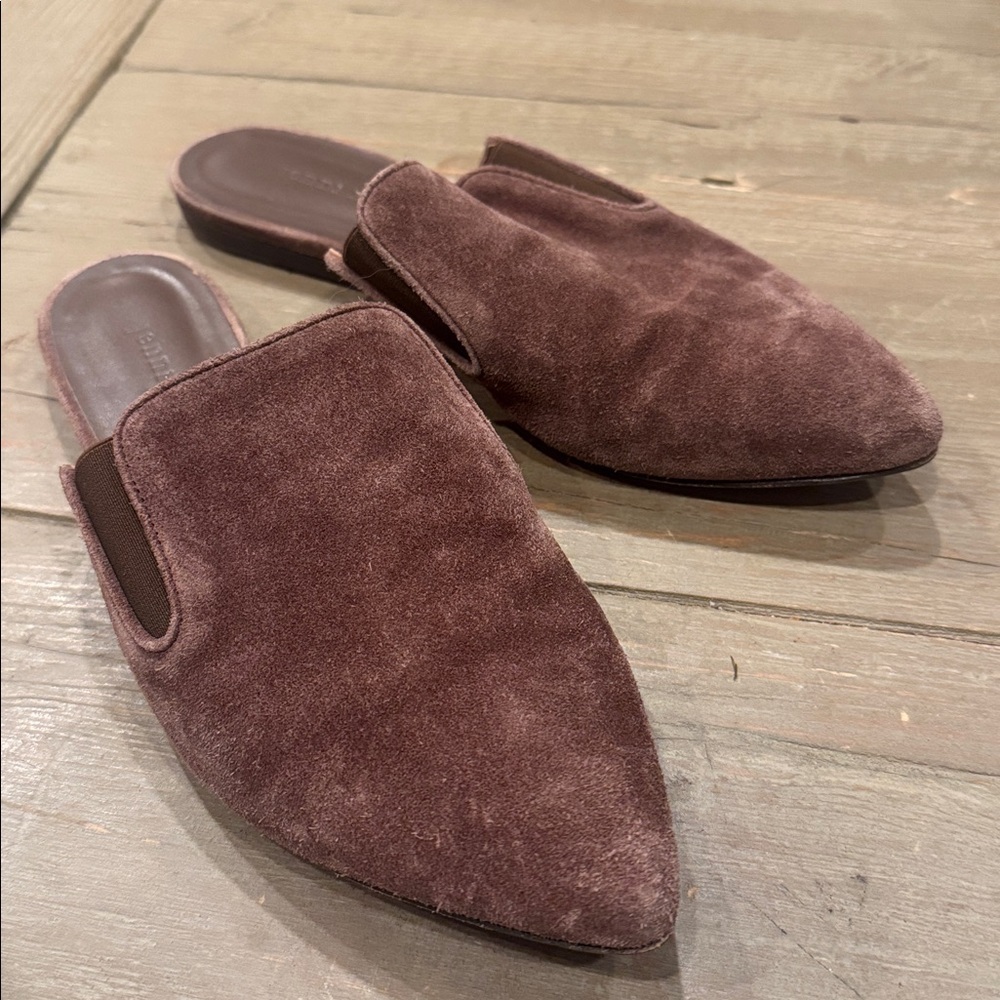 Jenni Kayne Mules Espresso Brown Suede 39